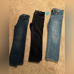 3 straight leg jeans size 7 kids
